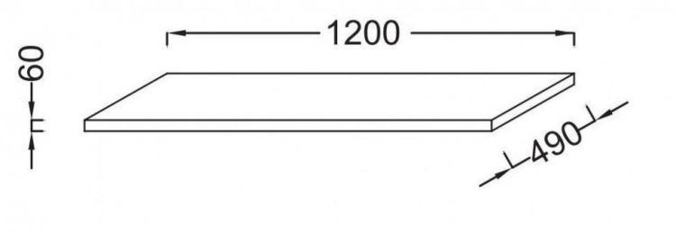 Столешница для раковины Jacob Delafon Terrace EB1195-N05 Столешница для раковины Jacob Delafon Terrace EB1195-N05