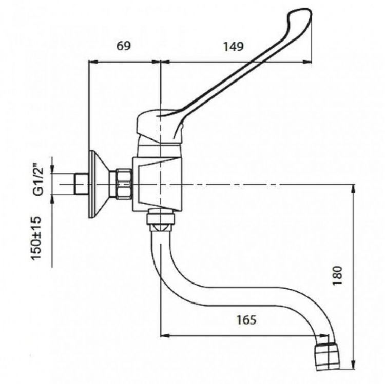 Смеситель для кухни Jacob Delafon Easy E18163-CP, хром