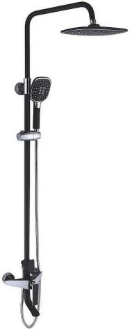 Душевая система Rose R13H R1336H Черная матовая