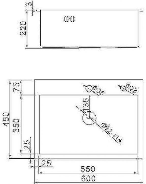 Кухонная мойка Aflorn Premium 60 AF96045F Графит