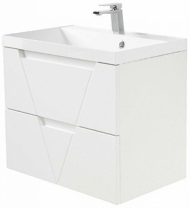 Тумба под раковину BelBagno Vittoria 80 VITTORIA-800-2C-SO-BO-P подвесная Bianco Opaco
