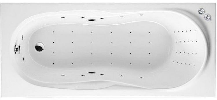 Акриловая ванна Excellent Sekwana 170x75 WAEX.SEK17.NANO.CR с гидромассажем