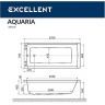 Акриловая ванна Excellent Aquaria 170x75 WAEX.AQU17.SOFT.CR с гидромассажем
