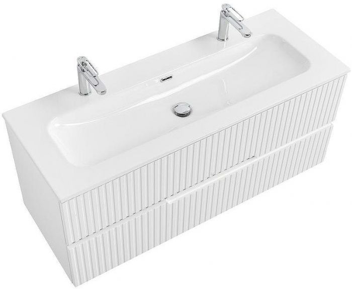 Тумба под раковину Cezares Duet-N 120 DUET-N-1200-2C-SO-BL подвесная Bianco Lucido