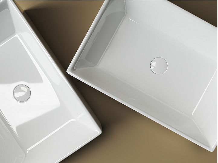 Умывальник CERAMICANOVA Element чаша накладная прямоугольная CN5013 Умывальник CERAMICANOVA Element чаша накладная прямоугольная CN5013