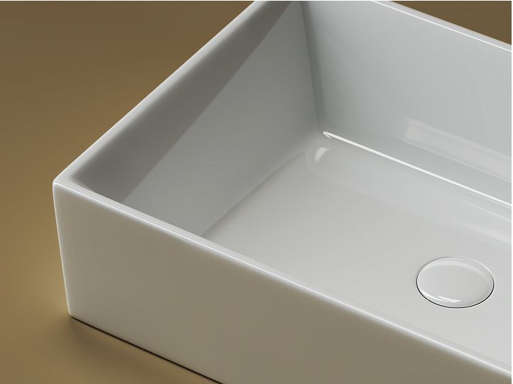 Умывальник CERAMICANOVA Element чаша накладная прямоугольная CN5013 Умывальник CERAMICANOVA Element чаша накладная прямоугольная CN5013