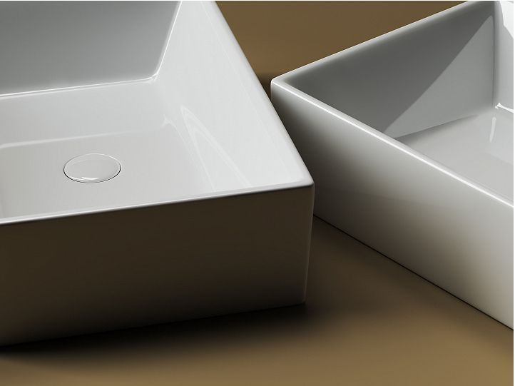 Умывальник CERAMICANOVA Element чаша накладная прямоугольная CN5013 Умывальник CERAMICANOVA Element чаша накладная прямоугольная CN5013