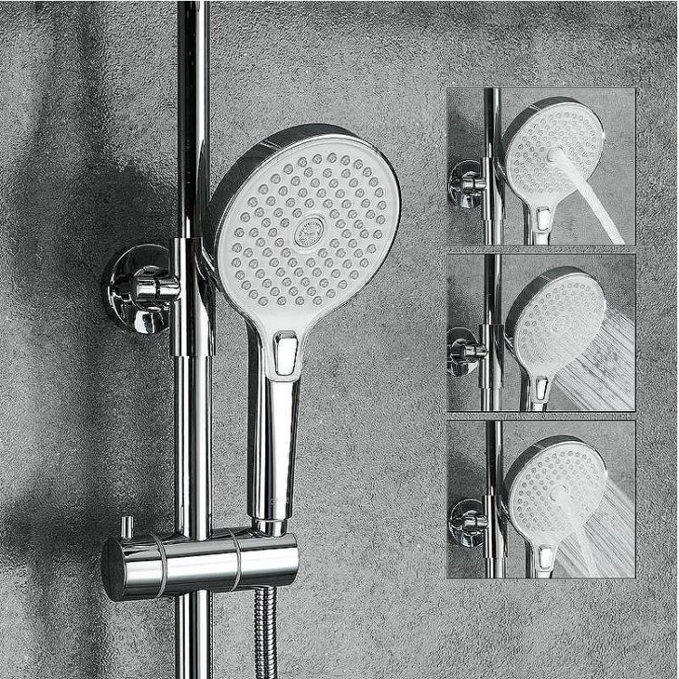 Душевая система Gappo G03-8 G2403-48 с термостатом Белая Хром Душевая система Gappo G03-8 G2403-48 с термостатом Белая Хром