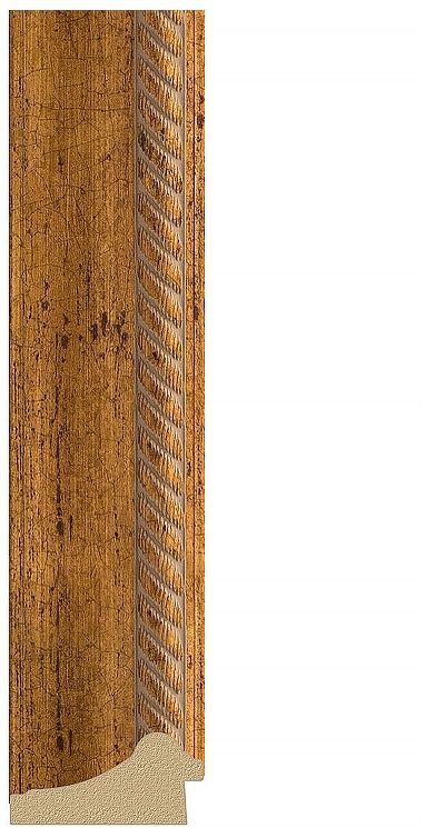 Зеркало Evoform Octagon 68х68 BY 7319 в багетной раме - Состаренная бронза с плетением 70