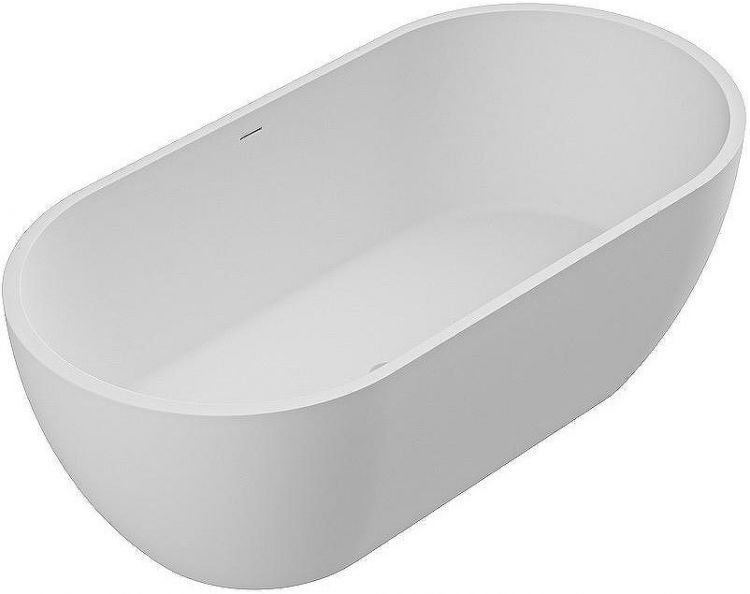 Ванна из искусственного камня Cezares Stylus 160x80 CZR-STYLUS-160-80-54-SSB Белая матовая без гидромассажа Ванна из искусственного камня Cezares Stylus 160x80 CZR-STYLUS-160-80-54-SSB Белая матовая без гидромассажа