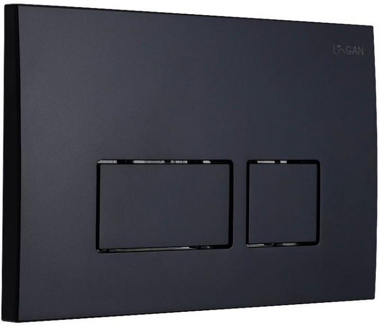 Клавиша смыва Logan Space 297680 Черная матовая