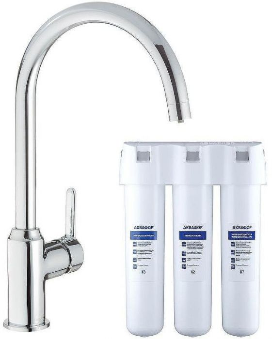 Смеситель для кухни Swedbe Selene Plus K8041K с фильтром Хром