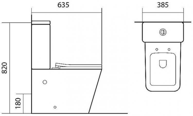 Унитаз компакт Aquatek Либра New AQ1263N-00 Белый с бачком и сиденьем Микролифт