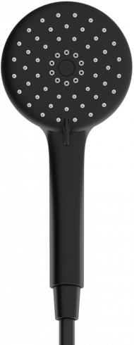 Душевая лейка SANCOS Lotus, диаметр 115 мм, 3 режима, цвет черный матовый, SC6003MB