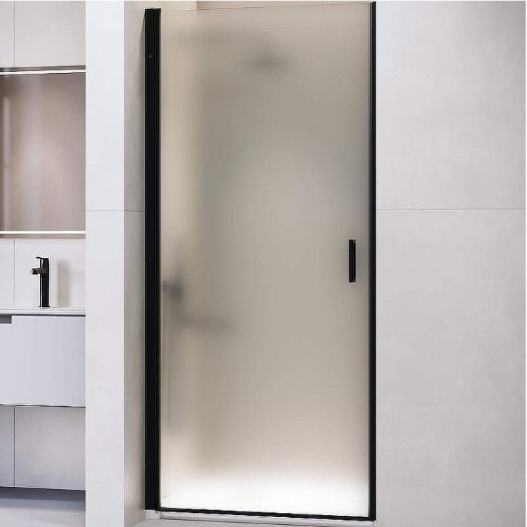 Душевая дверь RGW Leipzig LE-003-B 80 351200308-24 профиль Черный стекло матовое