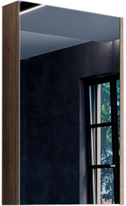Зеркальный шкаф Comforty Порто 50 00-00009323 Дуб темно-коричневый