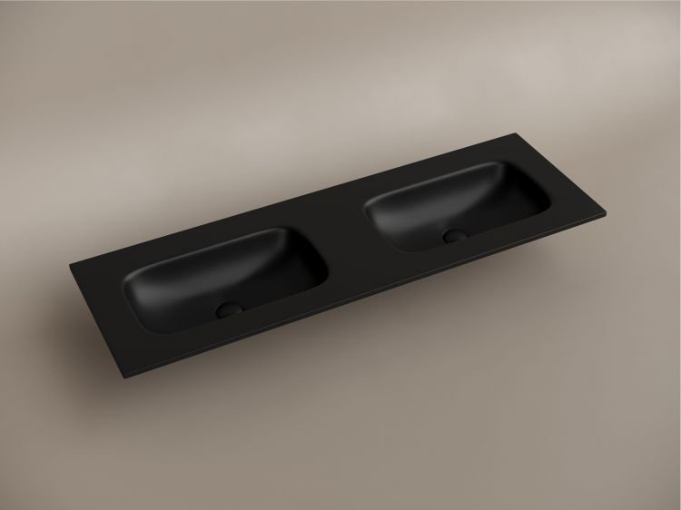 Раковина накладная SANCOS мебельная CERAMICANOVA Grace прямоугольная 1410x457x137 мм, с двумя чашами без отверстий под смеситель, цвет черный матовый, CN7022MBwx, CN7022MBwx Раковина накладная SANCOS мебельная CERAMICANOVA Grace прямоугольная 1410x457x137 мм, с двумя чашами без отверстий под смеситель, цвет черный матовый, CN7022MBwx, CN7022MBwx