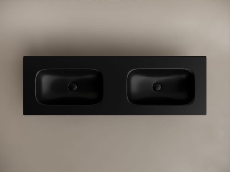 Раковина накладная SANCOS мебельная CERAMICANOVA Grace прямоугольная 1410x457x137 мм, с двумя чашами без отверстий под смеситель, цвет черный матовый, CN7022MBwx, CN7022MBwx Раковина накладная SANCOS мебельная CERAMICANOVA Grace прямоугольная 1410x457x137 мм, с двумя чашами без отверстий под смеситель, цвет черный матовый, CN7022MBwx, CN7022MBwx