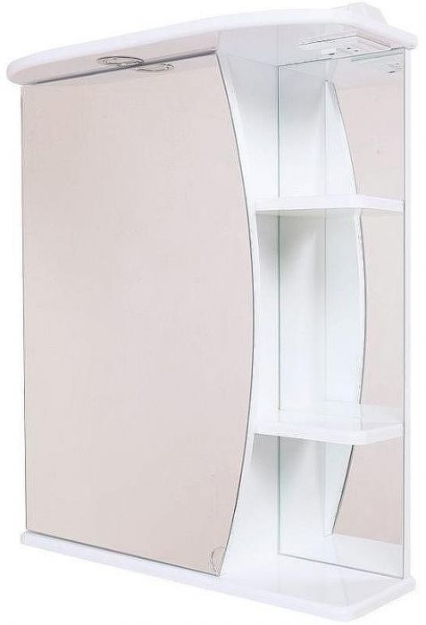 Зеркальный шкаф Onika Луна 55.01 L 205520 с подсветкой Белый