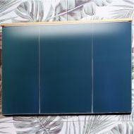 Зеркальный шкаф Бриклаер Форест 100 4627125414725 с подсветкой Дуб золотой Антрацит