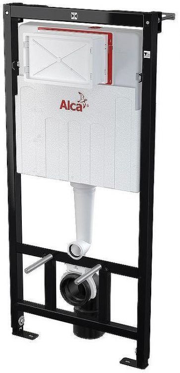 Инсталляция Alcaplast AM101/1120-4:1 RU M571-0001 для унитаза с клавишей смыва Хром глянец Инсталляция Alcaplast AM101/1120-4:1 RU M571-0001 для унитаза с клавишей смыва Хром глянец