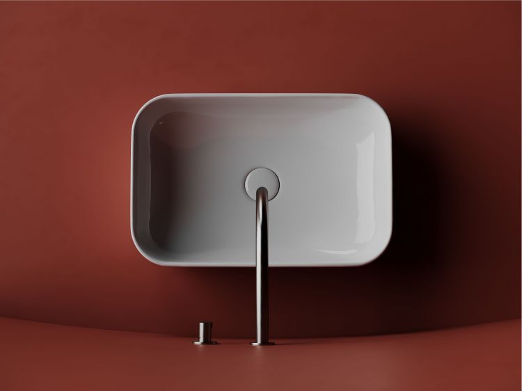 Умывальник чаша SANCOS Element накладная прямоугольная 510x340x140мм, CN5043