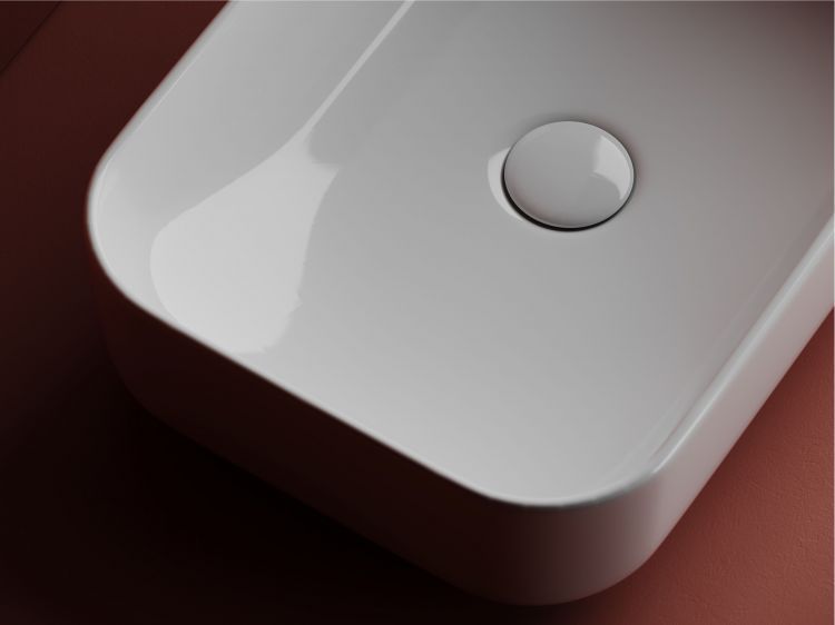 Умывальник чаша SANCOS Element накладная прямоугольная 510x340x140мм, CN5043