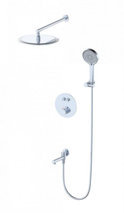 Душевая система Wonzon & Woghand WW-88929010-CR с термостатом цвет Хром