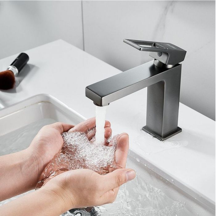 Смеситель для раковины Raffine F0196T цвет Оружейная сталь