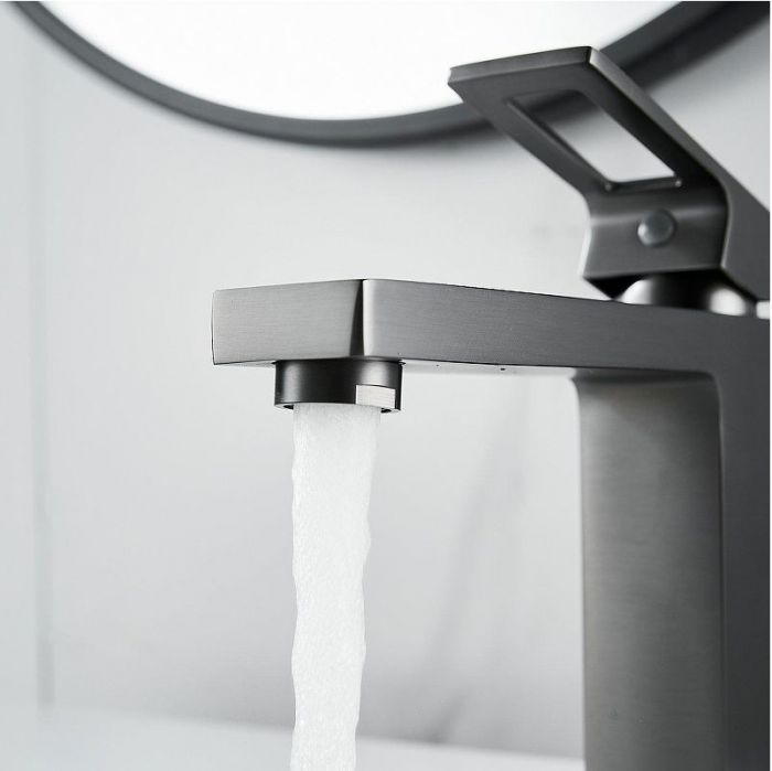 Смеситель для раковины Raffine F0196T цвет Оружейная сталь