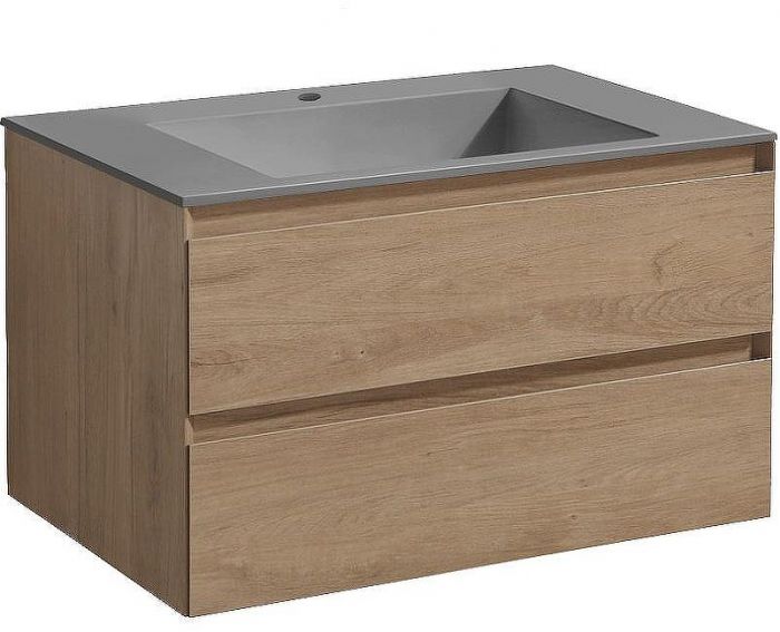 Тумба под раковину Vincea Luka 80 VMC-2L800NO подвесная N.Oak