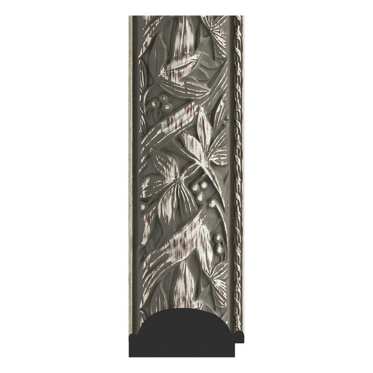 Зеркало EVOFORM  EXCLUSIVE-G FLOOR BY 6325 84x203 византия серебро 99 мм пристенное напольное с гравировкой в багетной раме