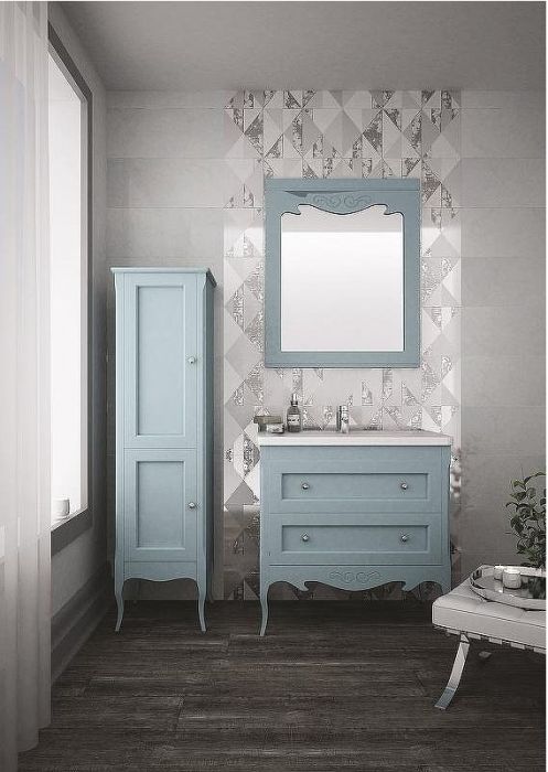 Шкаф пенал Creto Viva 43 L 13-TPB Blue
