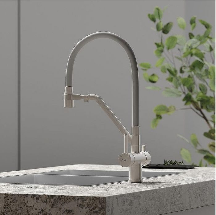 Смеситель для кухни Sancos Dora SC4003MW Белый матовый Белый