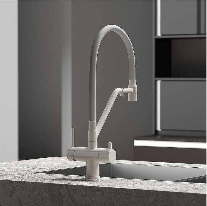 Смеситель для кухни Sancos Dora SC4003MW Белый матовый Белый