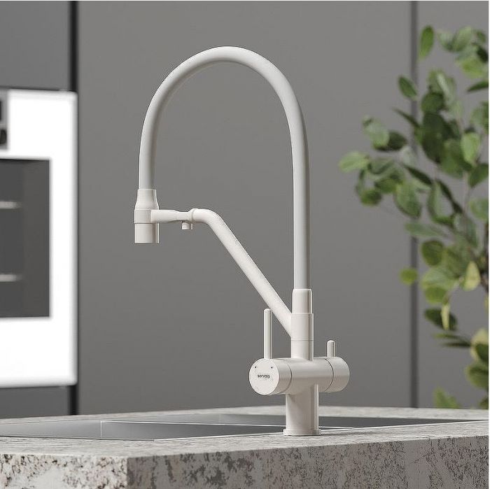 Смеситель для кухни Sancos Dora SC4003MW Белый матовый Белый