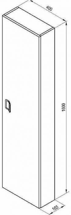 Шкаф пенал Ravak Comfort 40 X000001382 подвесной Белый глянец