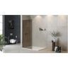 Душевая перегородка Cezares Liberta 100 LIBERTA-L-1-TB-100-BR-Cr профиль Хром стекло бронзовое