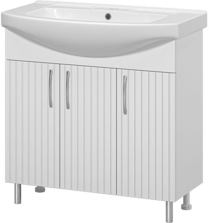 Тумба с раковиной Misty Изео 85 УТ000015764 Белая