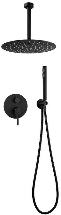 Душевая система FILARETE Roun FL1024BL цвет Черный матовый