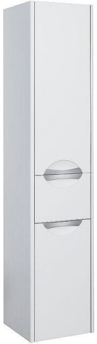 Шкаф пенал Aquaton Сильва 32 R 1A215603SIW7R подвесной с бельевой корзиной Дуб полярный