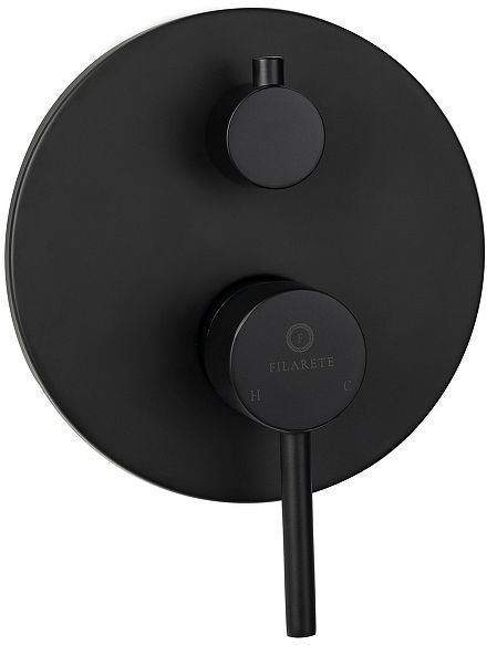 Душевая система FILARETE Roun FL1026BL цвет Черный матовый Душевая система FILARETE Roun FL1026BL цвет Черный матовый