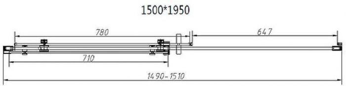 Душевой уголок Vincea Como-N 150x90 VSR-4CN9015CL профиль Хром стекло прозрачное