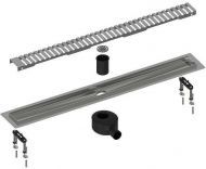 Душевой лоток Timo Drain System 80 DS230108/01 с решеткой Сатин