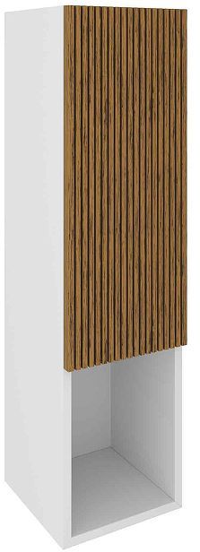 Шкаф пенал ЗОВ Кито 27 KPBT подвесной цвет Белый Тростник