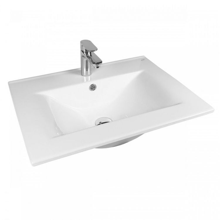 Тумба под раковину Bond Cube 60 T01600 подвесная цвет Белый глянцевый