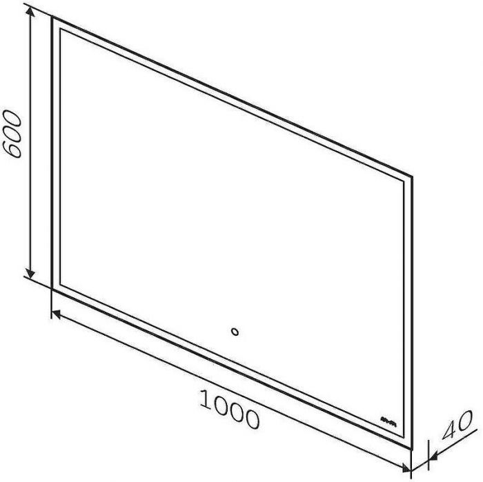 Зеркало AM.PM Spirit v2.0 100 M71AMOX1001SA с подогревом с подсветкой и сенсорным выключателем