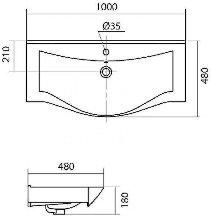 Комплект мебели для ванной STWORKI Хельсинки 100 411900 подвесной Белый глянец
