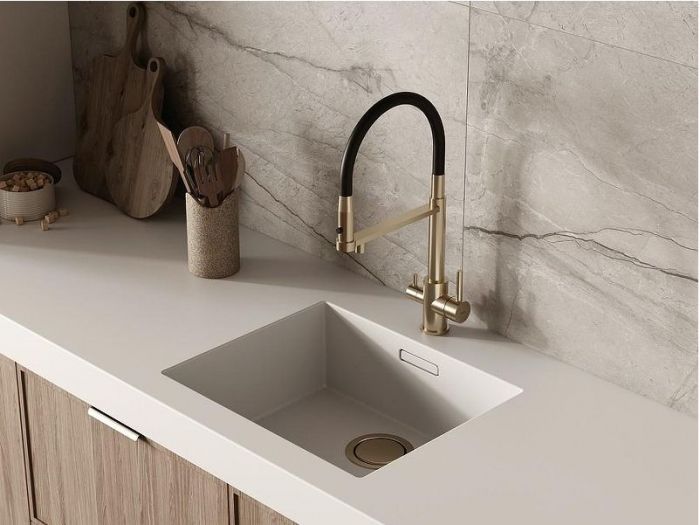 Смеситель для кухни Cersanit Zen 68251 Золото Черный