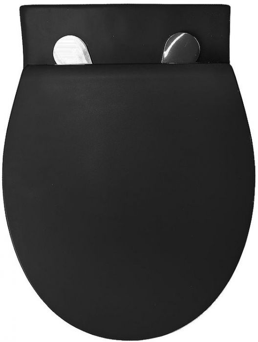 Унитаз Azario Keras matt black AZ-99046B подвесной цвет Черный с сиденьем Микролифт